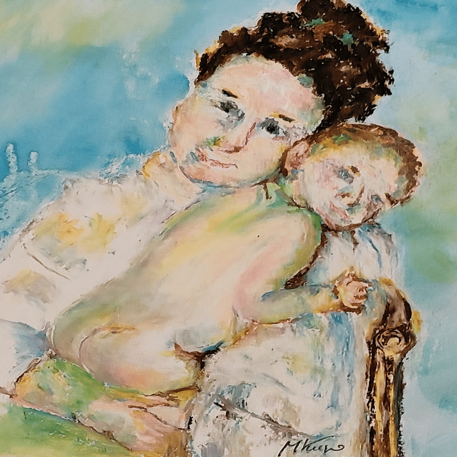 学芸美術 画家の心 第63回「メアリー・カサット 母と子 1903年