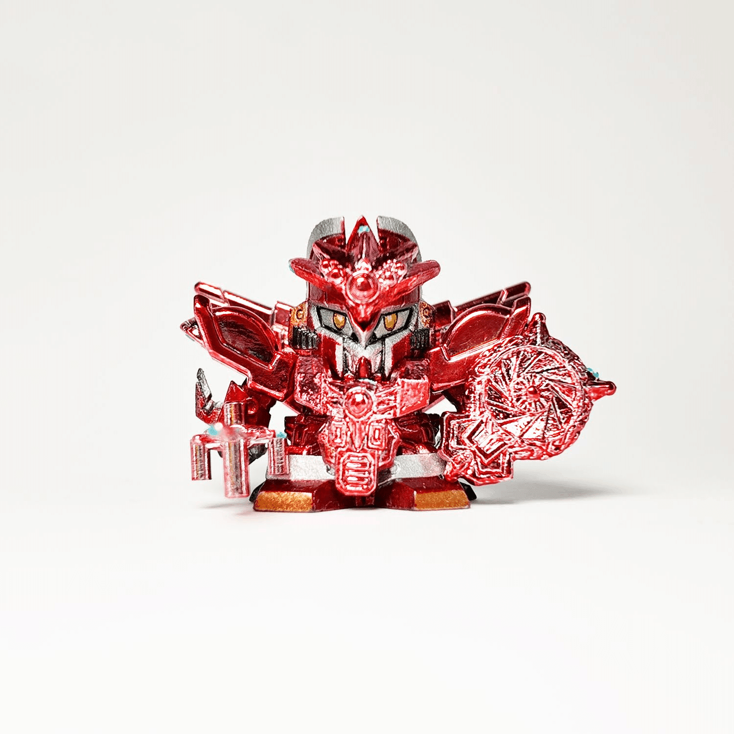 機甲神エルガイヤー　ガン消し　青塩ビ　赤メッキ ガン消し 機甲神エルガイヤーの塗装｜トコトコ