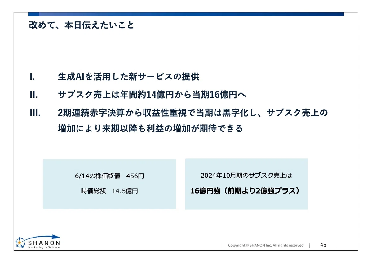 書き起こし]シャノン(3976)IRセミナー・質疑応答 2024.6.15開催｜Kabu 