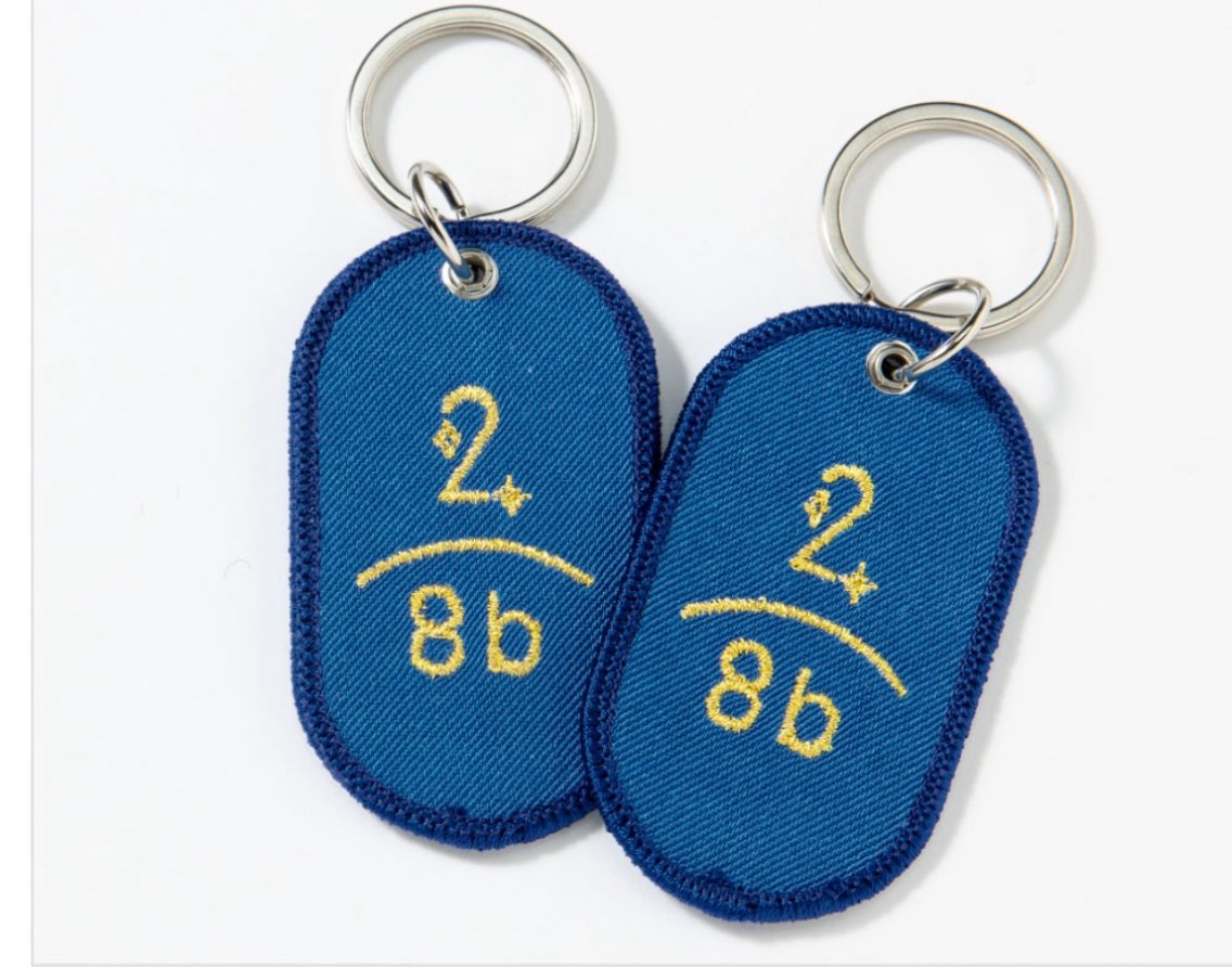 刺繍のペアキーホルダー｜Yoichi Goda