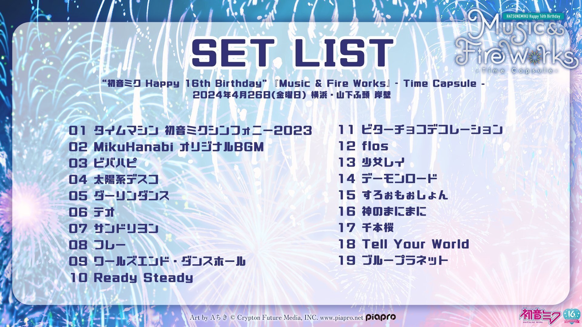 ミク花火（2024-04-26）｜大麦びわ