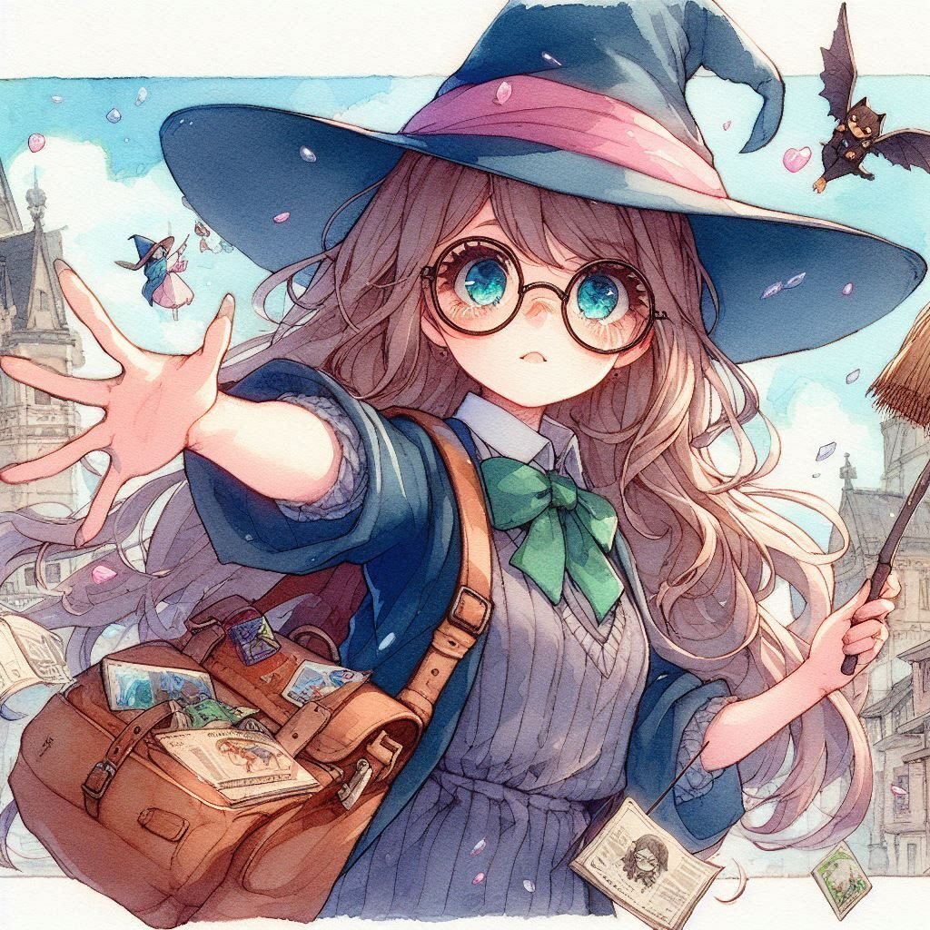 水彩風カットのメイキング｜青猫