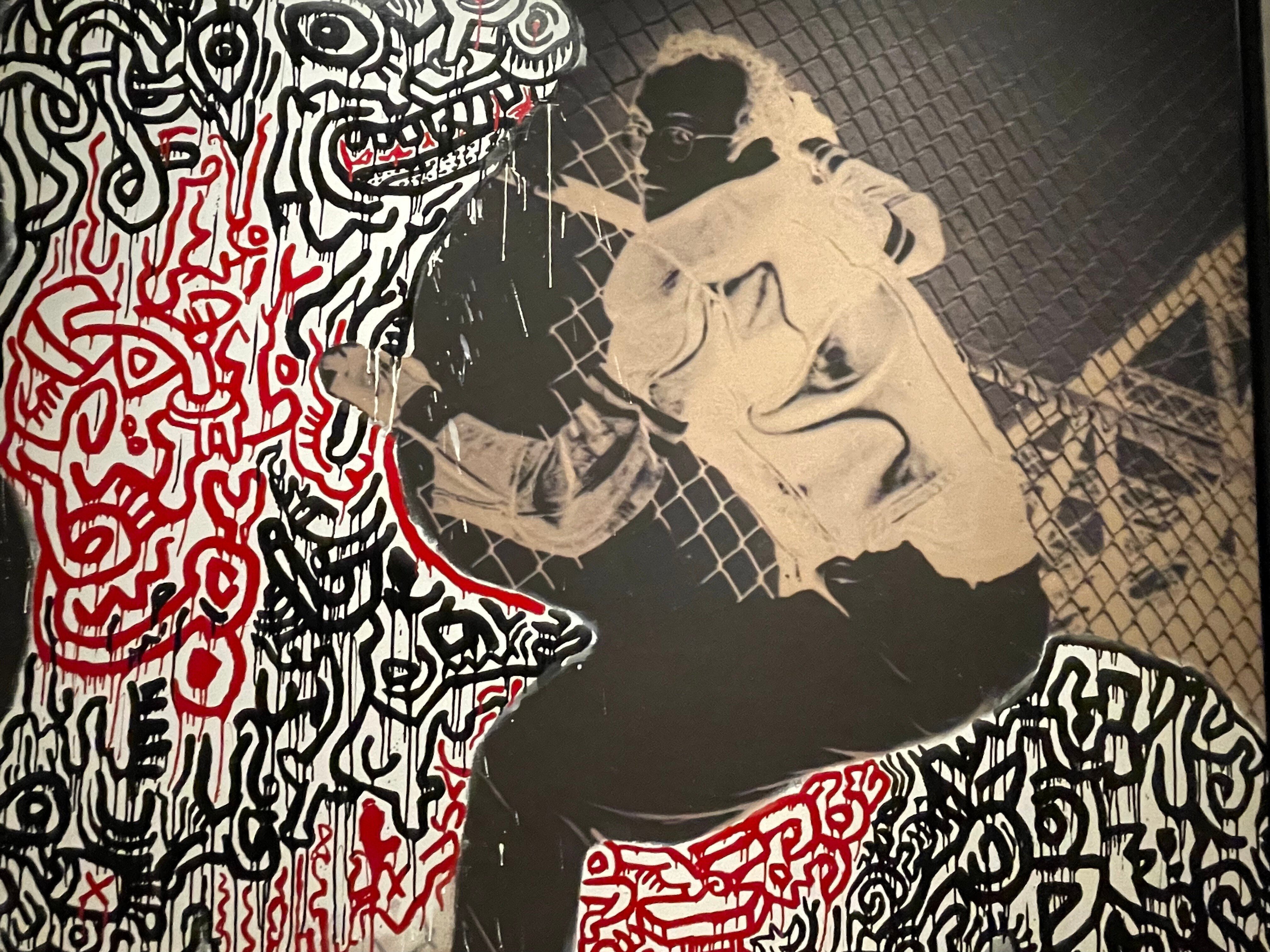 キースヘリング 絵画 絵画 名画 キースヘリング Untitled, (world)(無題(ワールド