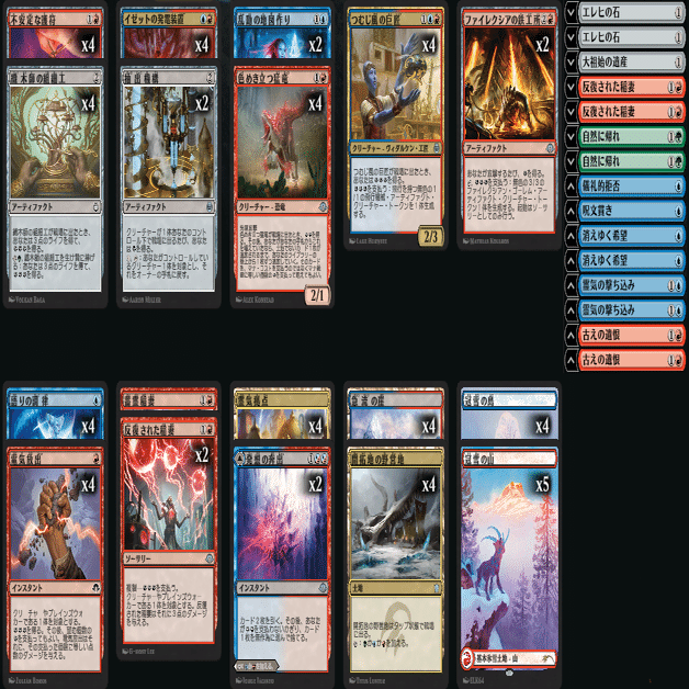 ヒストリック職工デッキ探究 青赤エネルギー/UR Energy【Historic