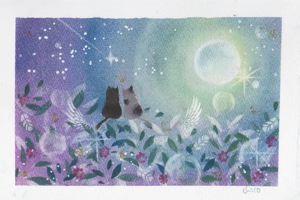 バラと少女 パステル画 一目瞭然｜絵画