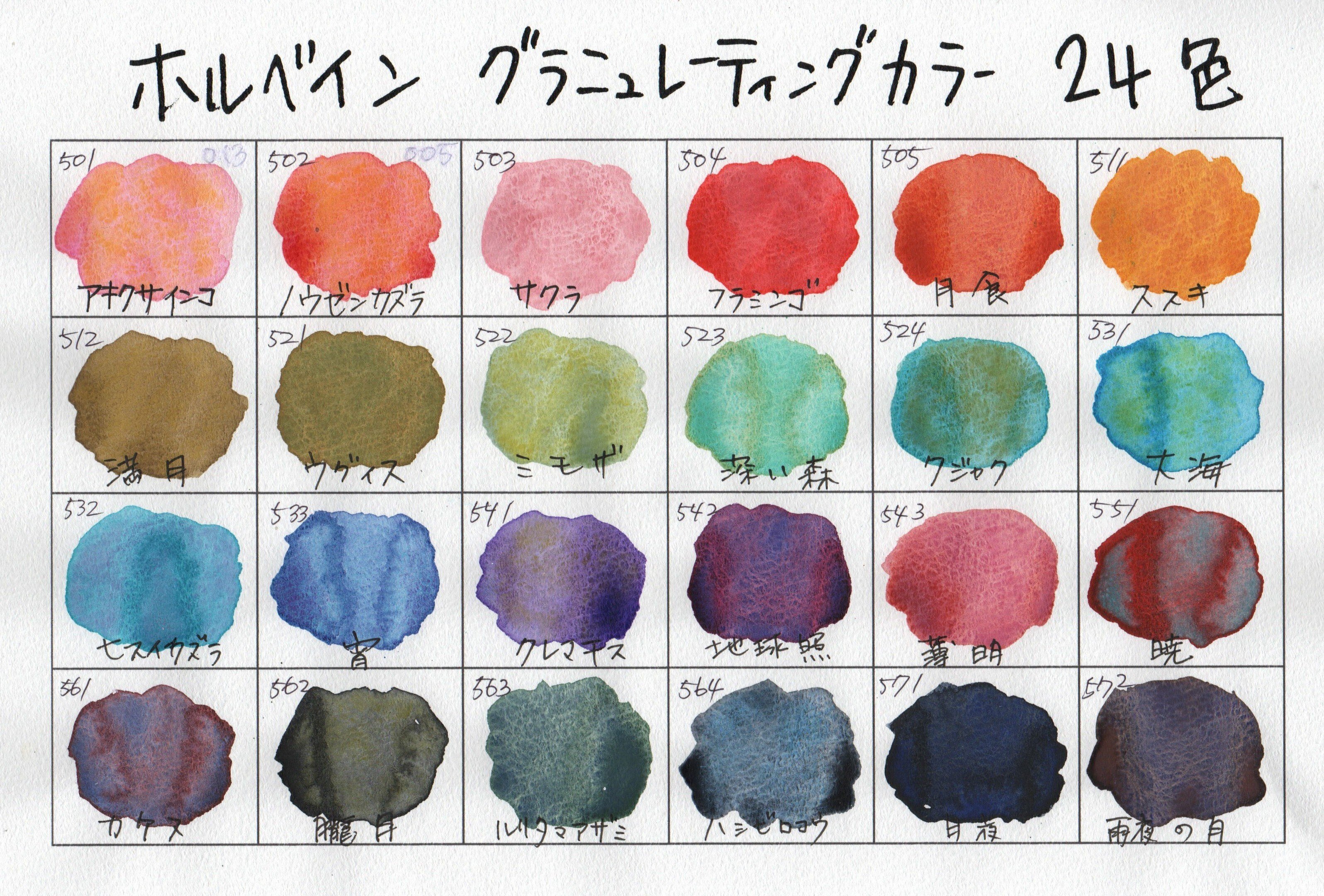 ホルベイン グラニュレーティングカラーズ｜ポキポキ