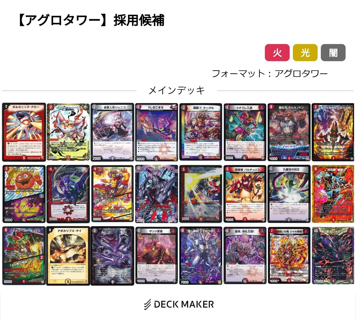 DM変種ルール】アグロタワーのすゝめ｜白
