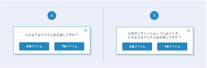 新商品の訴求、効果的だったのはどちら?