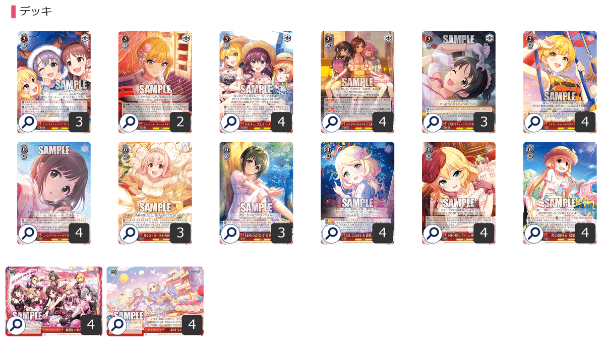 ヴァイスシュバルツ　WS　デレマス　TPデッキ＋パーツ トライアルデッキ アイドルマスター シンデレラガールズ Type:Cool