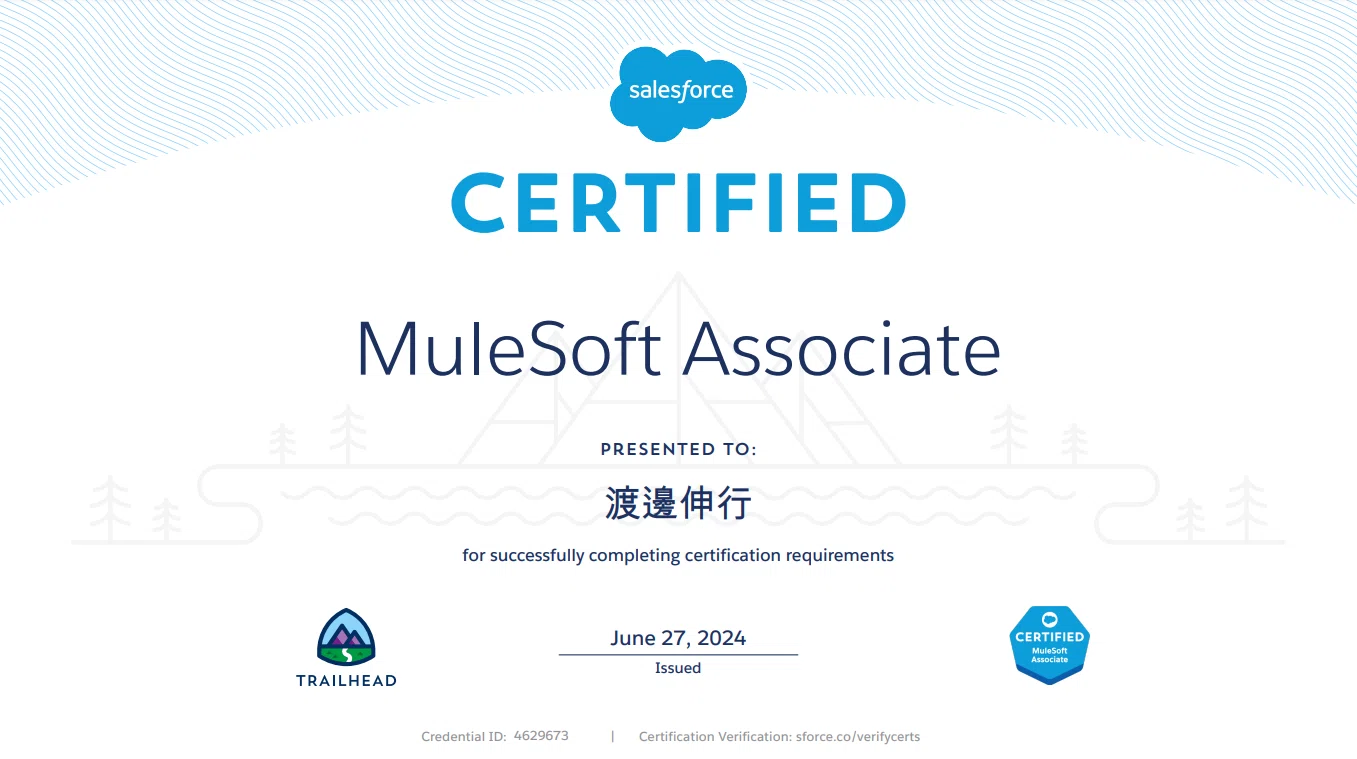 第166回】 Salesforce 認定 MuleSoft アソシエイト 資格試験 合格体験 