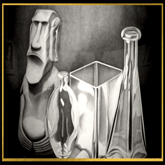 空きビンをモチーフにしたデッサンや鉛筆画の描き方とテクニック