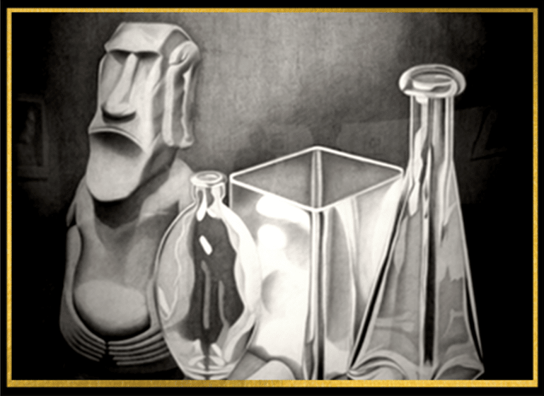 空きビンをモチーフにしたデッサンや鉛筆画の描き方とテクニック