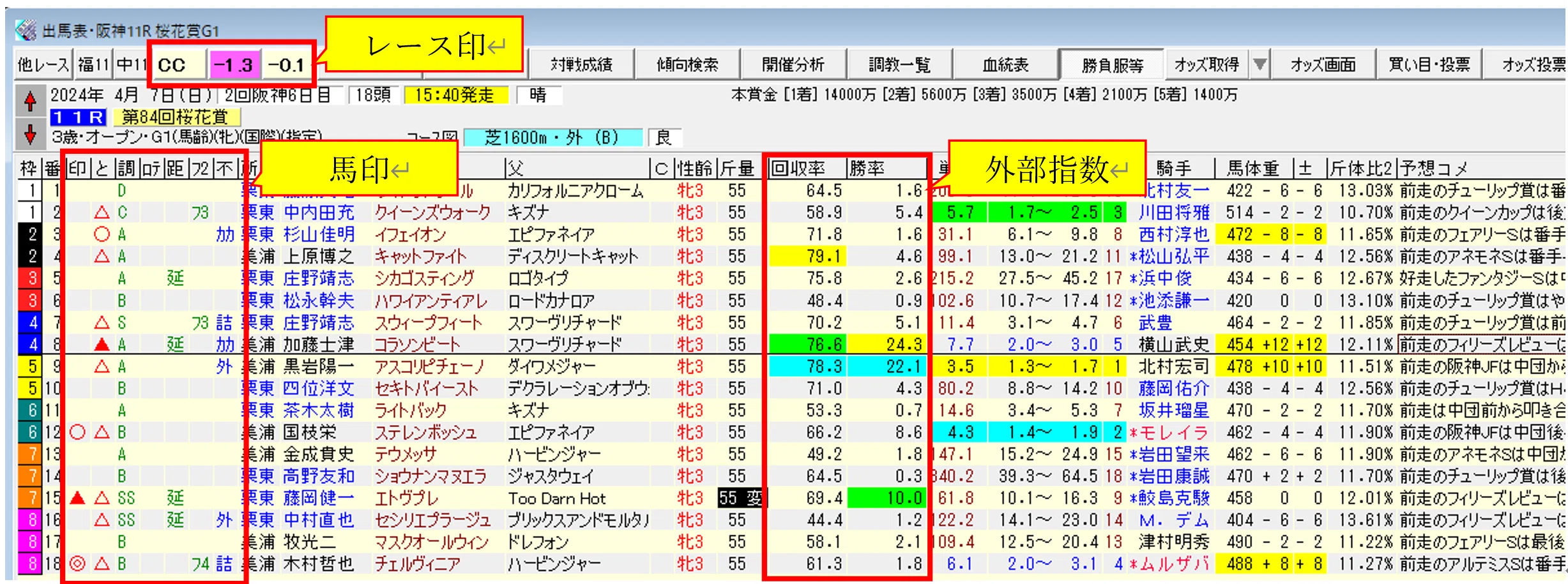 非売品　競馬　TARGET　MAXIUM 徹底活用　マニュアル TARGET frontier JVのカスタマイズ例｜とうけいば