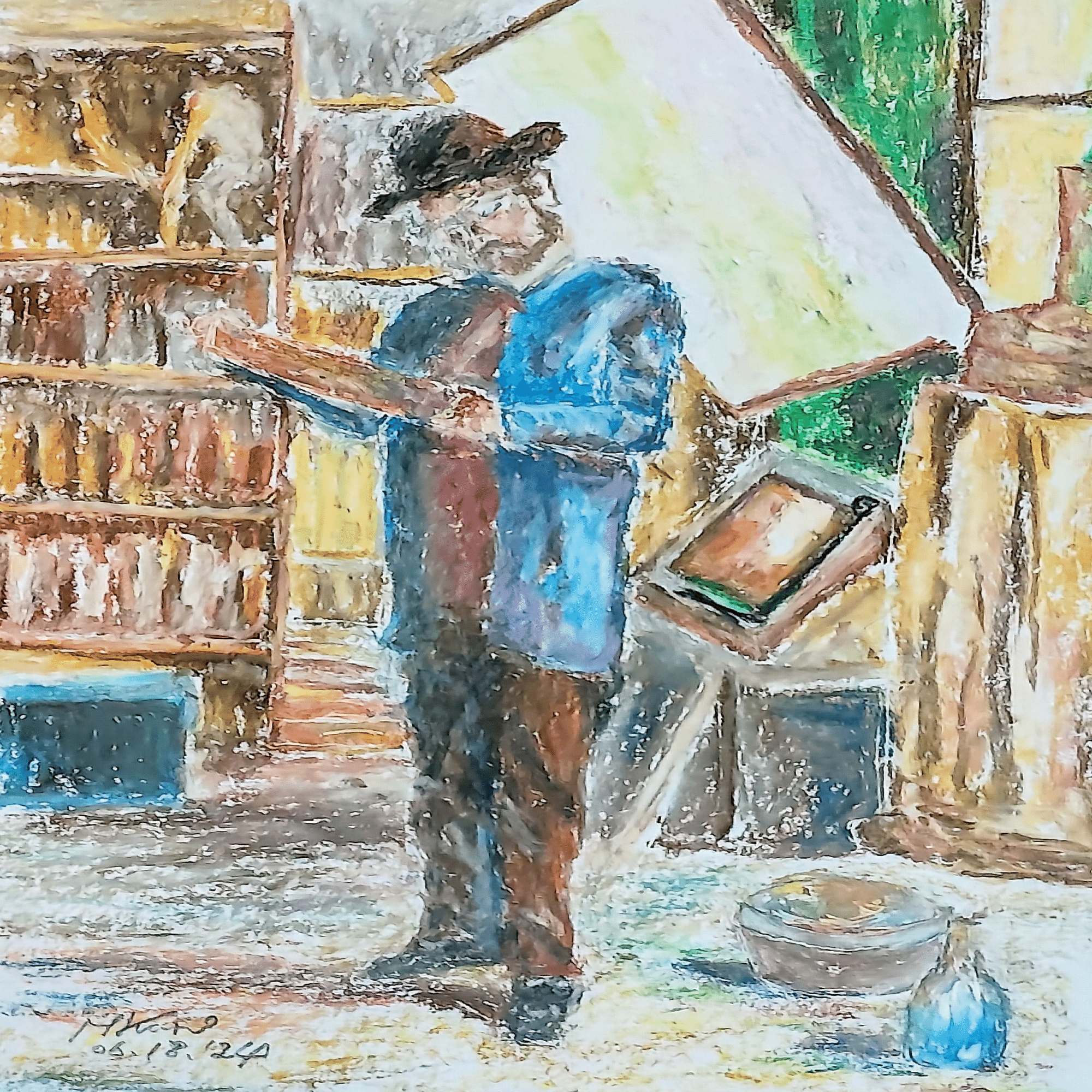 学芸美術 画家の心 第64回「マリー・ブラックモン アトリエにいる