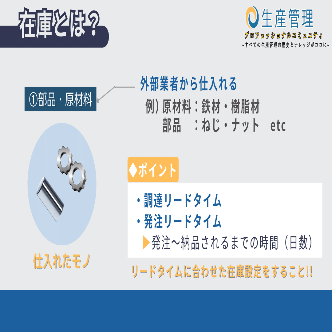在庫の種類｜生産管理プロフェッショナルコミュニティ✨メンバー募集中✨