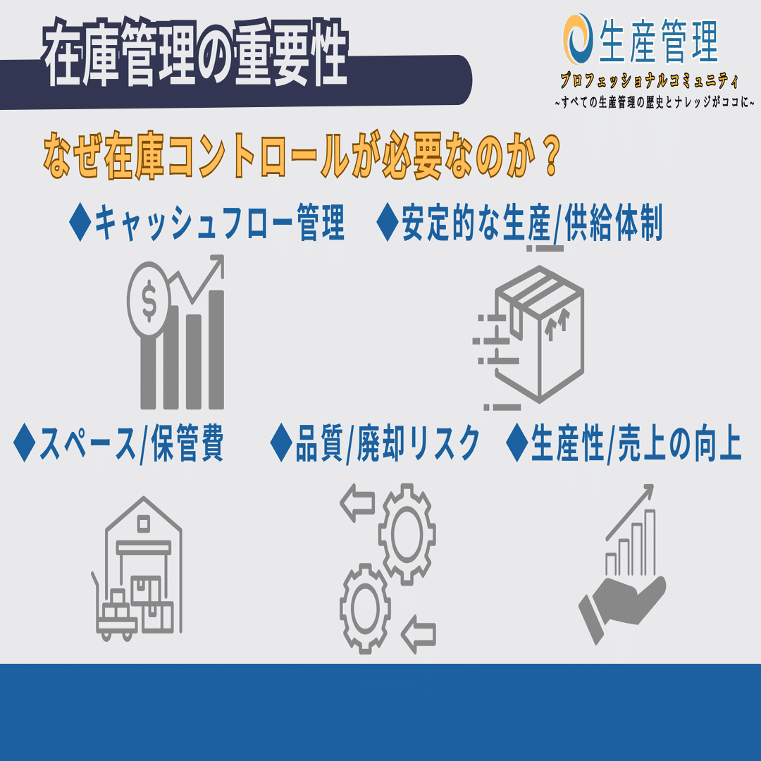 在庫管理の重要性｜生産管理プロフェッショナルコミュニティ✨メンバー