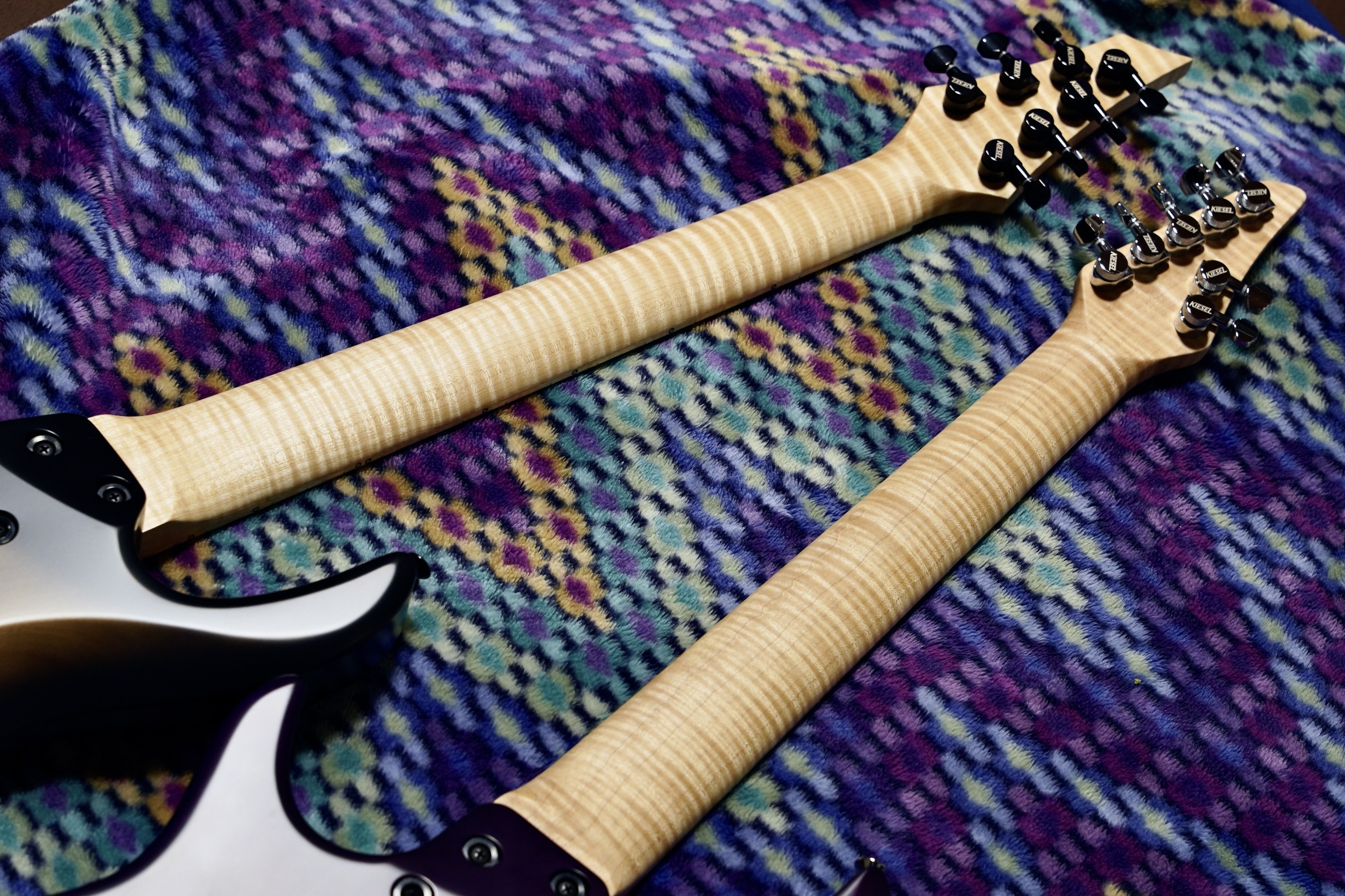 Kiesel Aries 2 7-string in Rawtone Black with Evertune