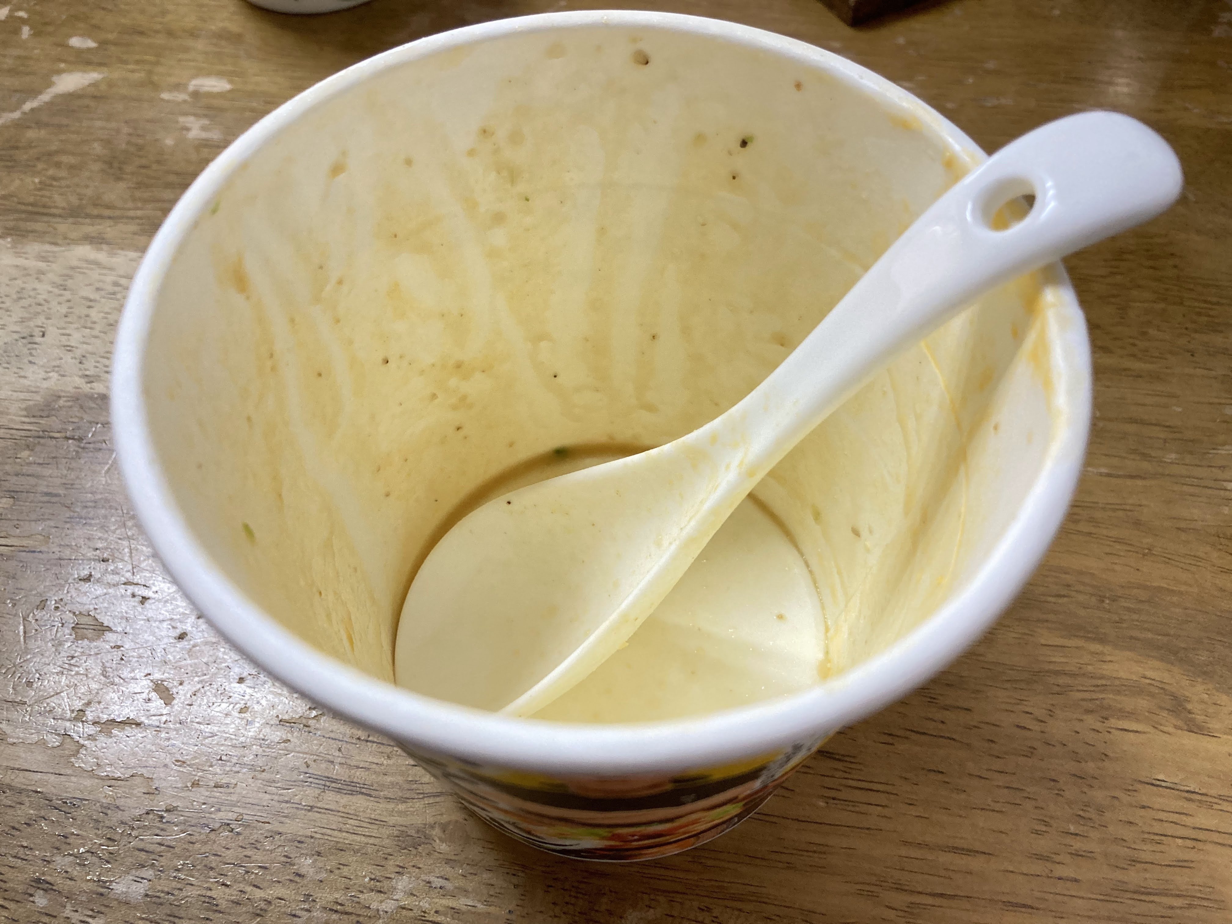 みそきん飯を食べる時に使ったスプーン みそきん飯を食べる時に使ったスプーン