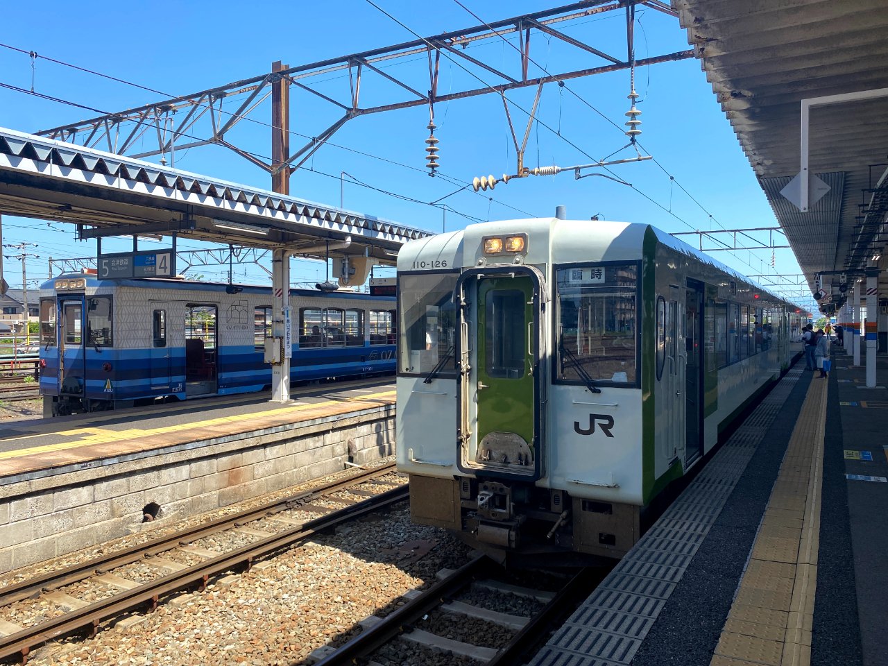 🚃会津若松へ🏯只見線からの景色✨ほぼ電車に乗ってるだけの旅p📷qω