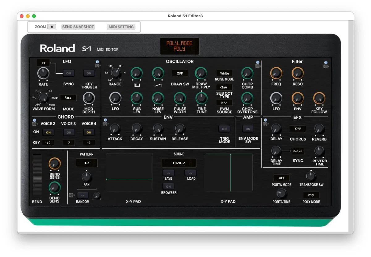 02] Roland S-1 ウィンドシンセ日記その2 ・CCマップ、ブレスへのCC