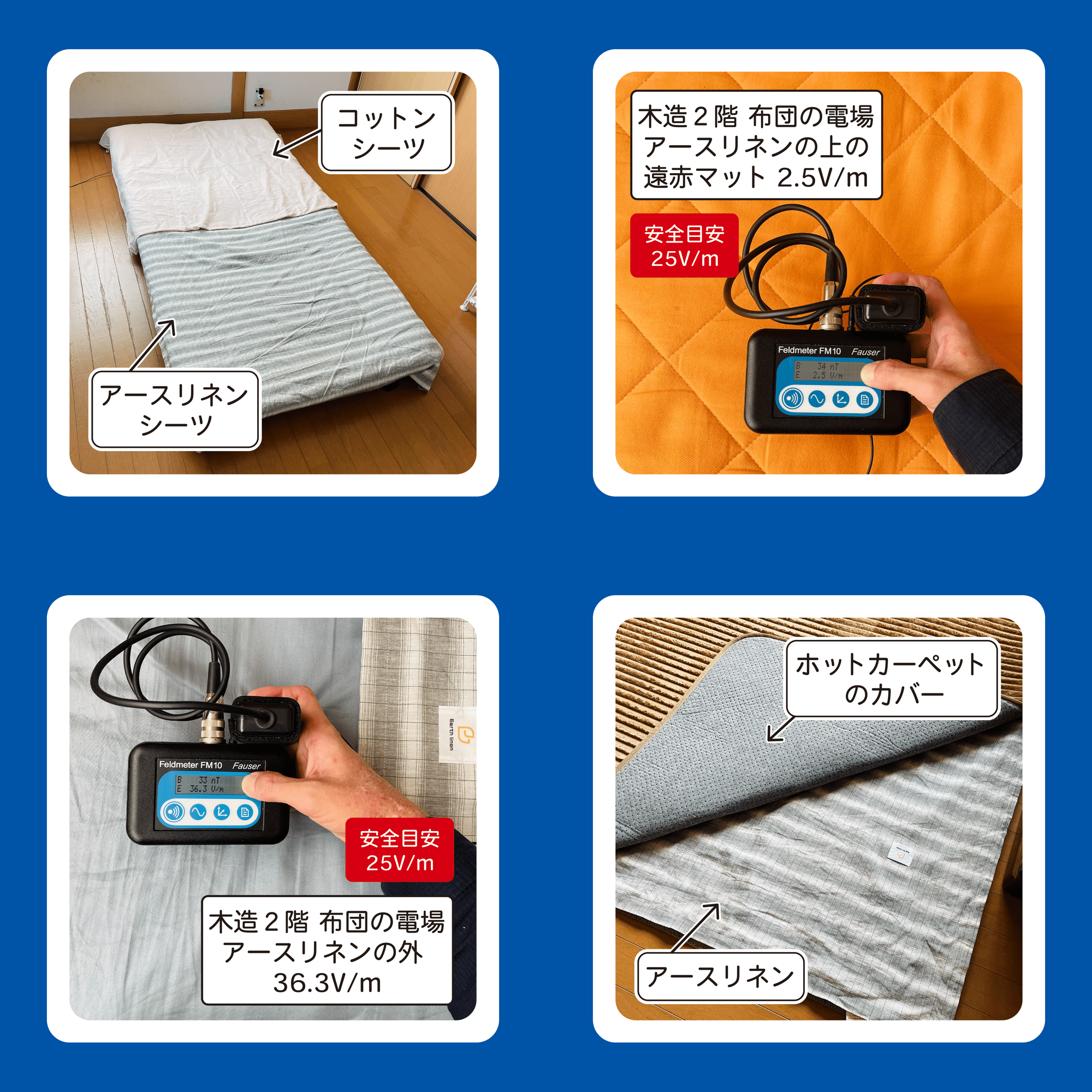 アースリネン&コットンの使い方マニュアル｜電磁波対策ラボ いしざわ