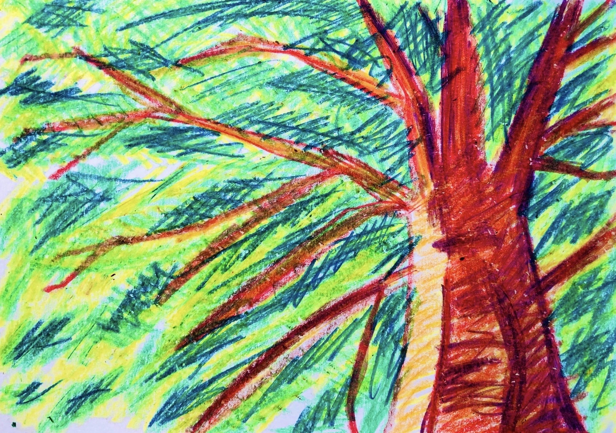 私の描いたクレヨン画まとめ3 - 自然｜空想だいあぱ案内人