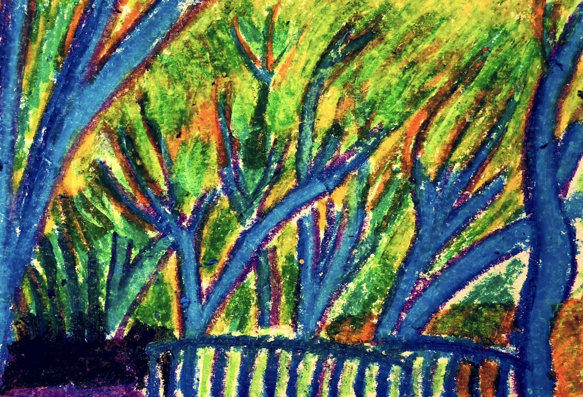 私の描いたクレヨン画まとめ3 - 自然｜空想だいあぱ案内人