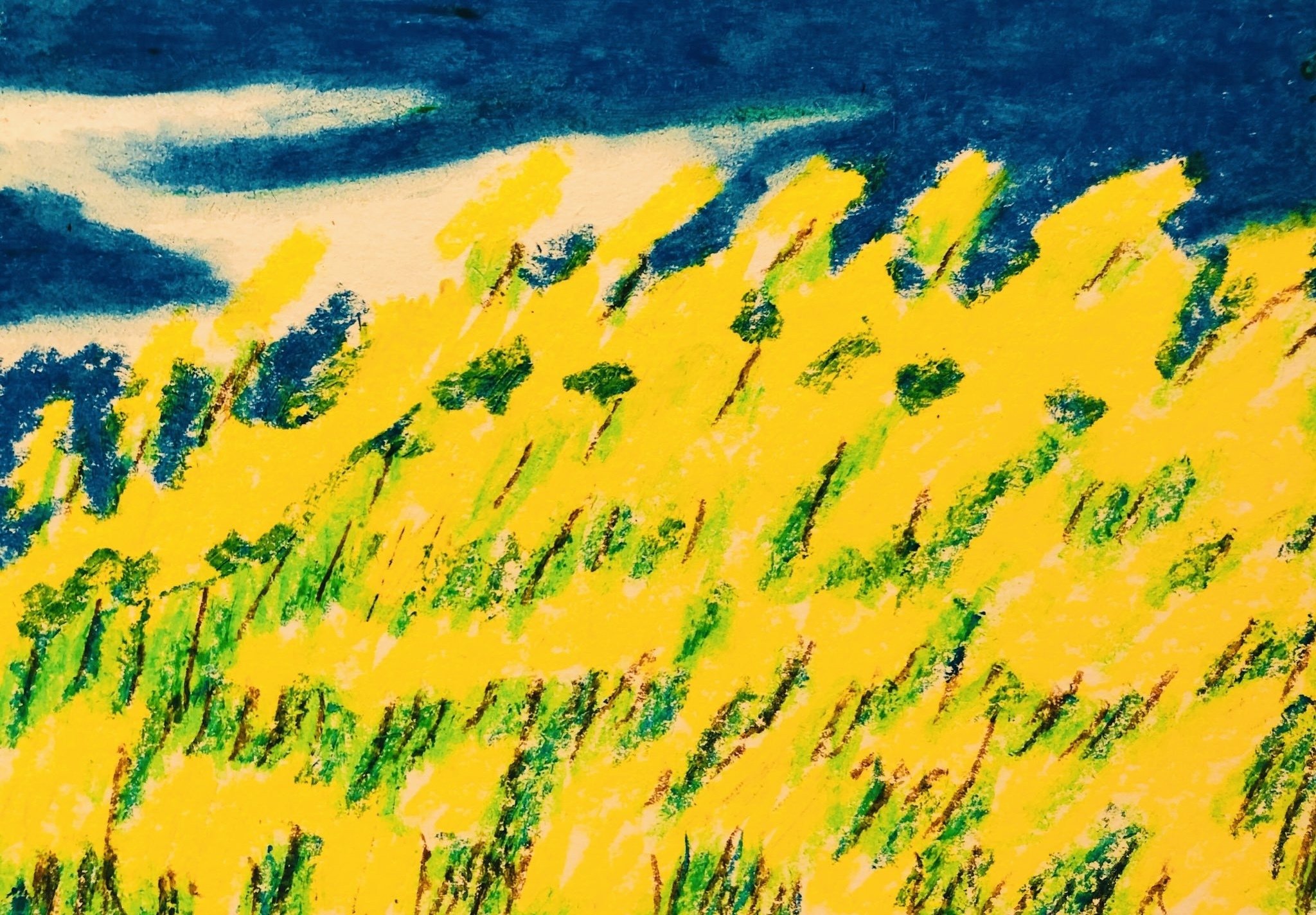 私の描いたクレヨン画まとめ3 - 自然｜空想だいあぱ案内人