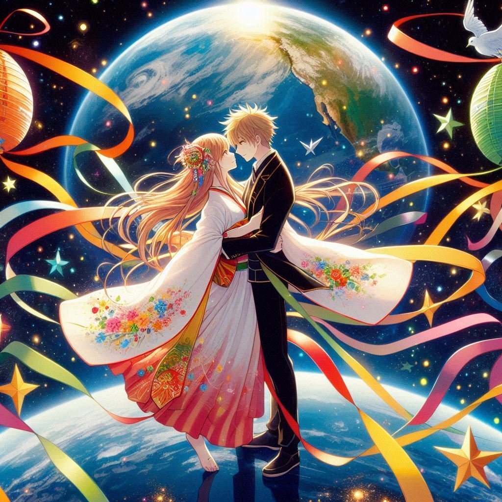 AIイラスト 7月と言えば七夕 その②｜笑わせるセールスマン