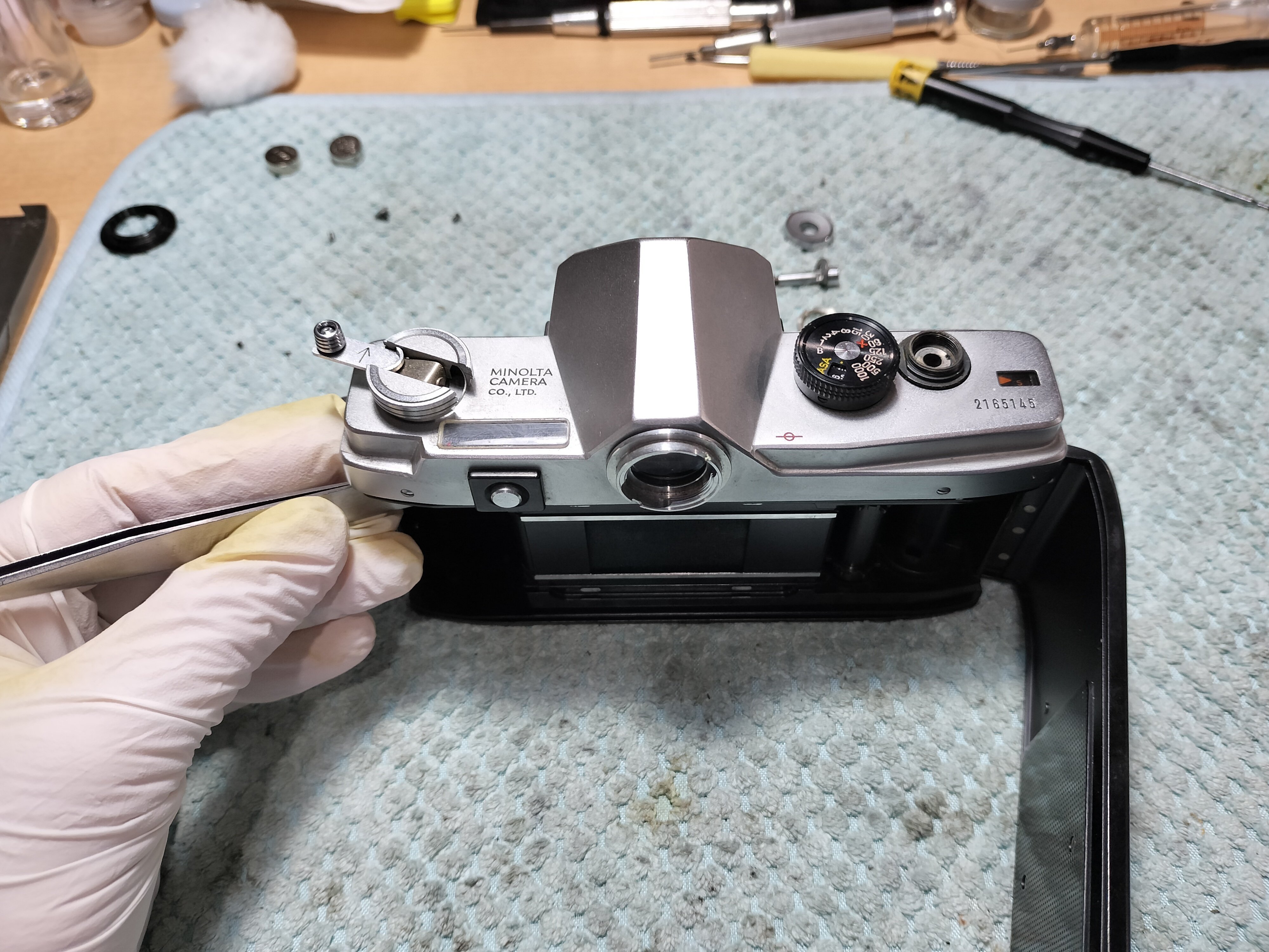 マニュアルフィルムカメラ入門に！　広角レンズ付き　ミノルタ　SR7 MINOLTA ミノルタのMINOLTA SR-7｜カメロード
