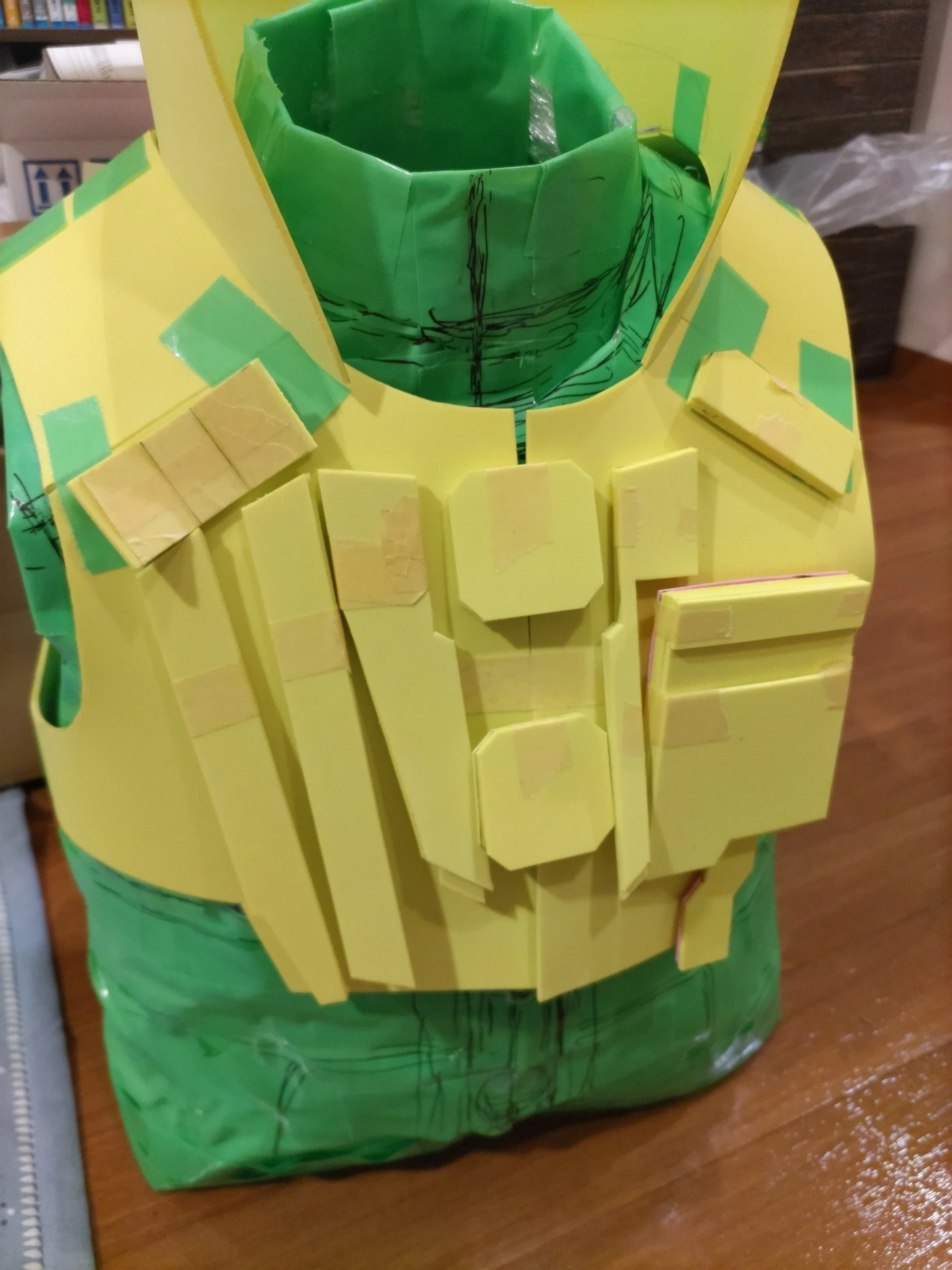 キーボ コスプレ衣装制作記録02【胴体編1】｜Leiven.k