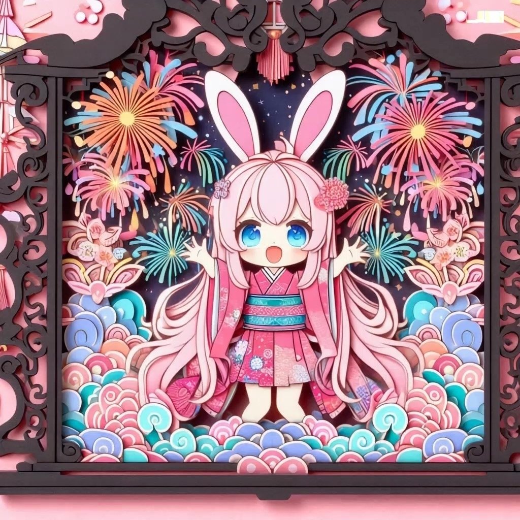 プロンプト劇場】兎耳コロ（Koroちゃん）⑧AIイラストプロンプト
