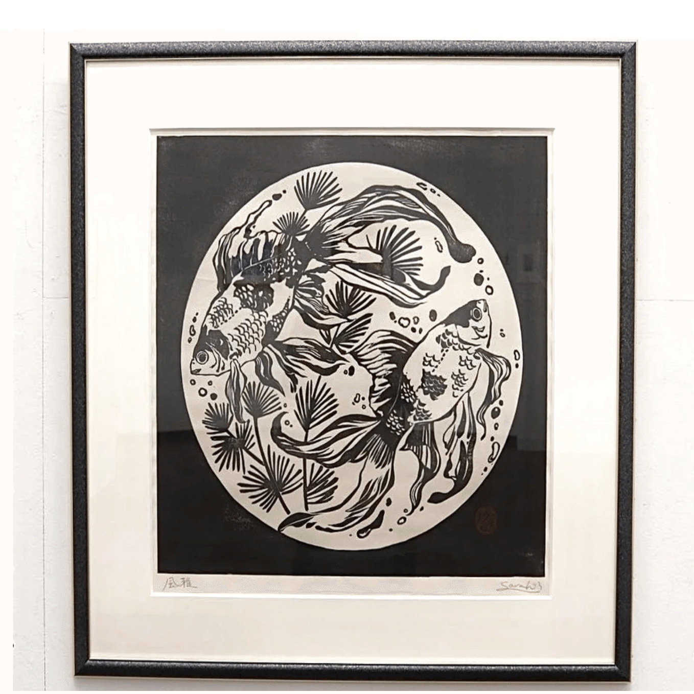 木版画作品「風雅」 -Woodblock Print (Grace)｜LABOSARAHのさら