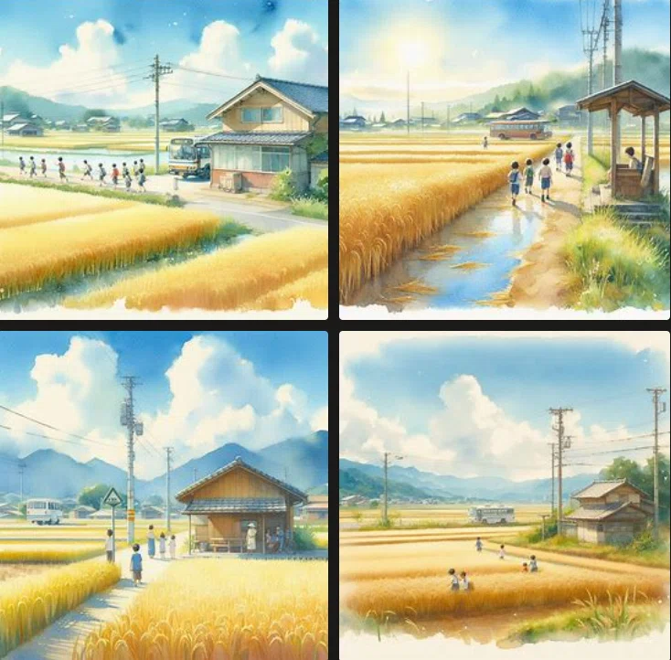 73[生成AI]旅先で見たあの田園風景の記憶をたどる[Copilot]｜久藤