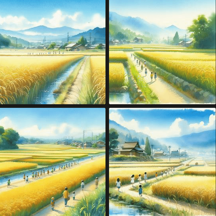 73[生成AI]旅先で見たあの田園風景の記憶をたどる[Copilot]｜久藤