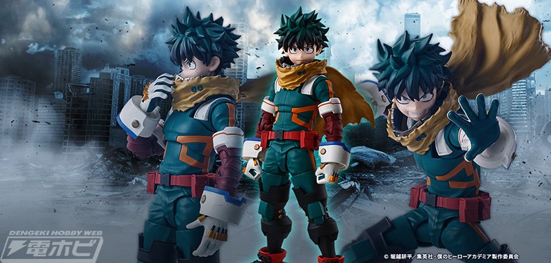 僕のヒーローアカデミア』緑谷出久がS.H.Figuartsでアクション
