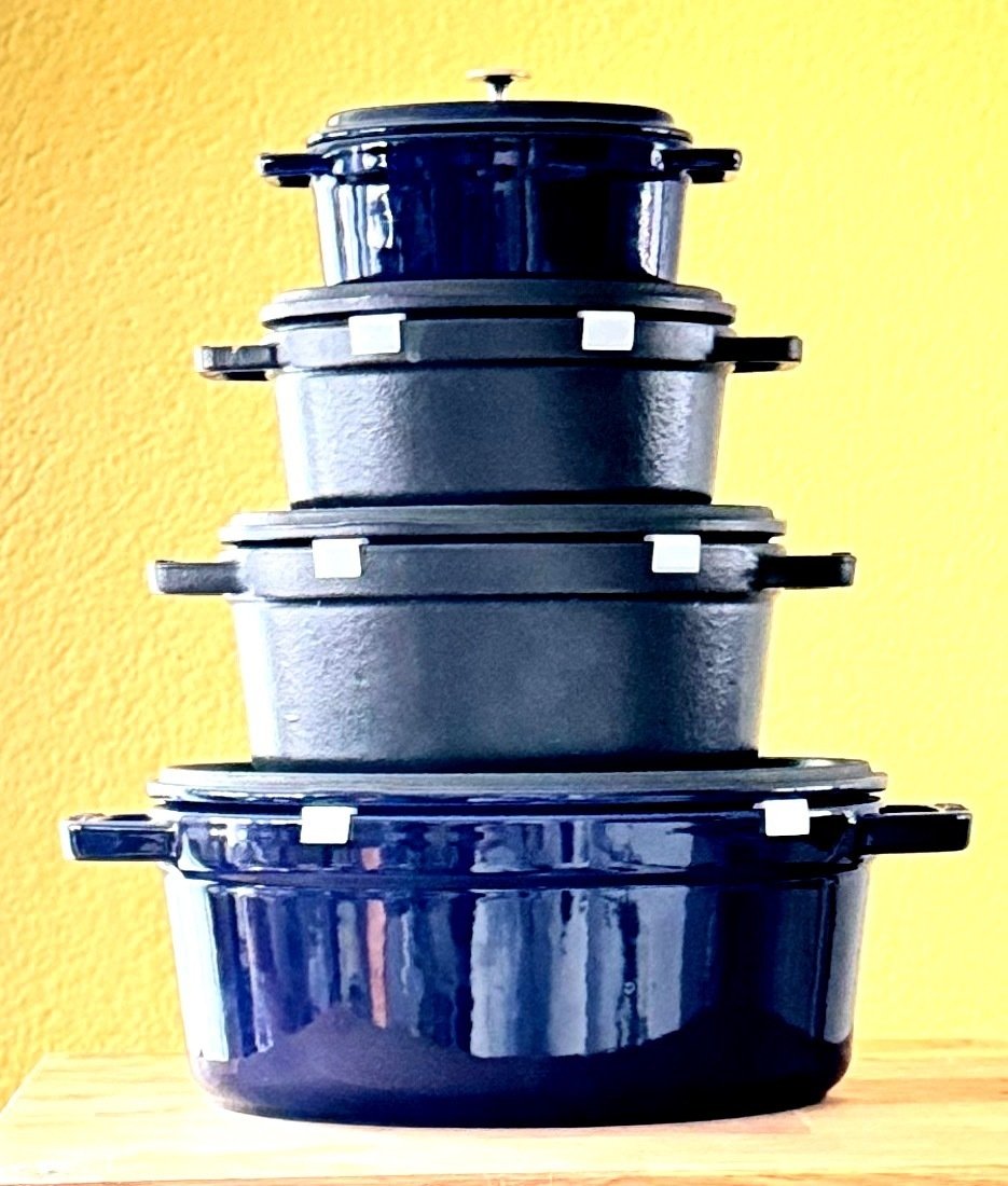 Staub オーバル 15cm ブルー ストウブ ココットオーバル ペア グラン