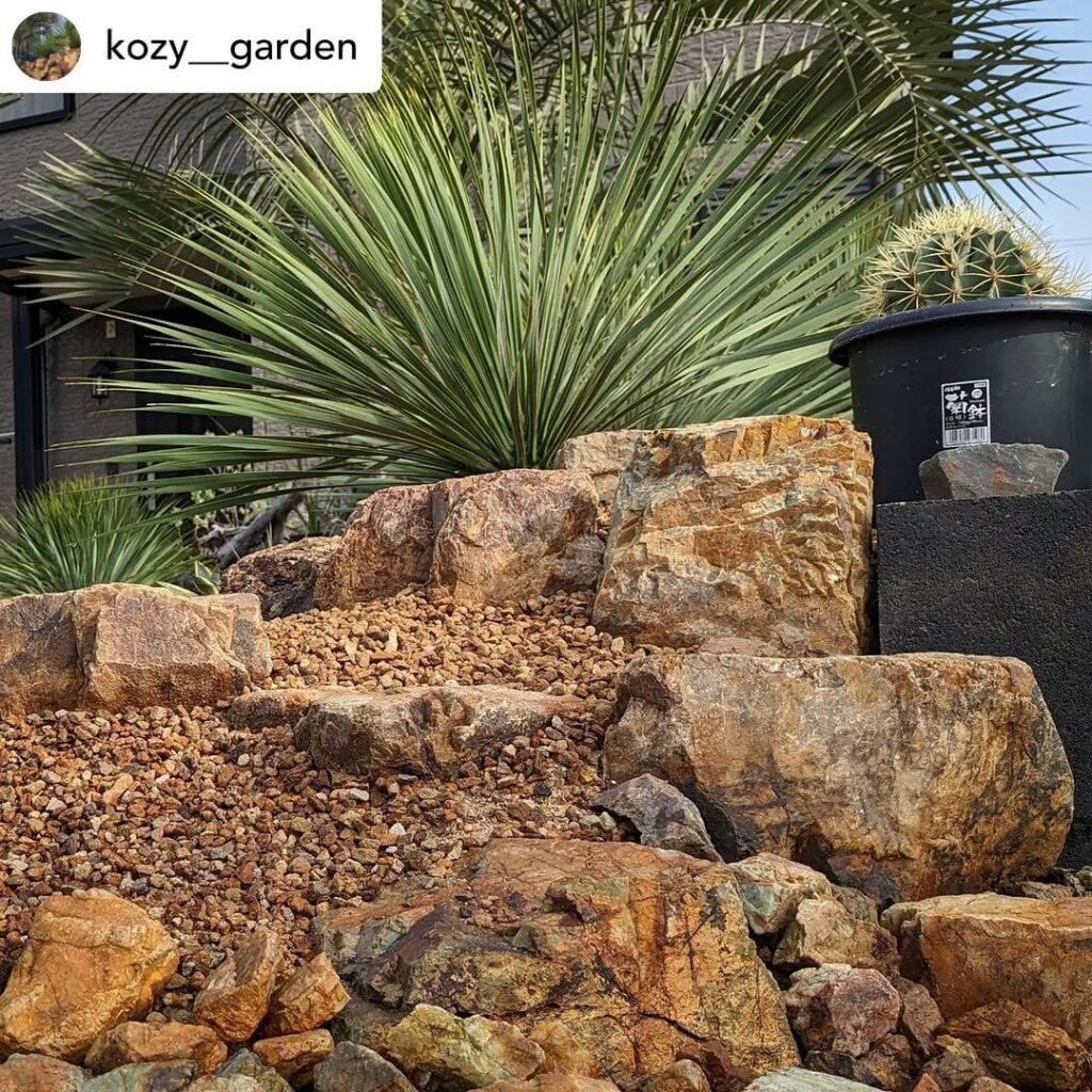 おしゃれでモダンなロックガーデンをつくりたい！ポイントと注意点を解説します！｜揖斐川庭石センター プランター - レジン製レトロデコ天使像コンテナ | 欧風ガーデンアート屋外花盆,屋外庭パティオガーデンポーチ通路芝生バルコニー寝室