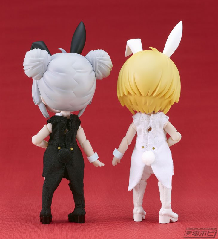 ねんどろいどどーる ゼン おようふく スーツ コート ブラック 黒 ストライプ ねんどろいどどーる用のバニースーツ姿のおようふくセットが登場
