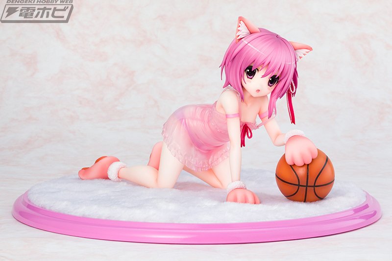 ロウきゅーぶ 湊智花 ケモミミランジェリー 1/7 回天堂 あみあみ限定特典付 ロウきゅーぶ！SS」よりケモミミランジェリー姿の「湊智花」が