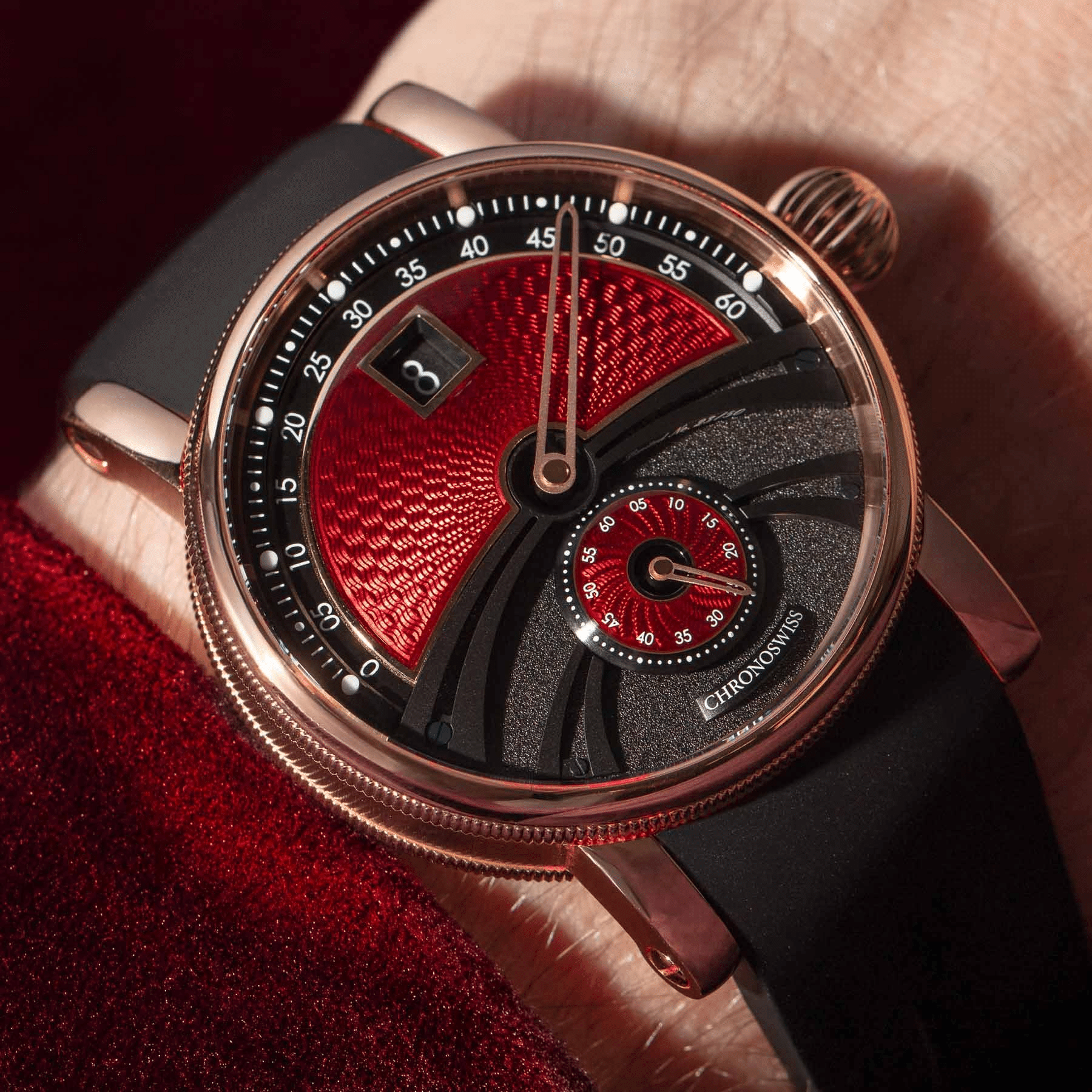 デルフィス ドラキュラ CH-1421.1E-BKRE｜CHRONOSWISS クロノスイス