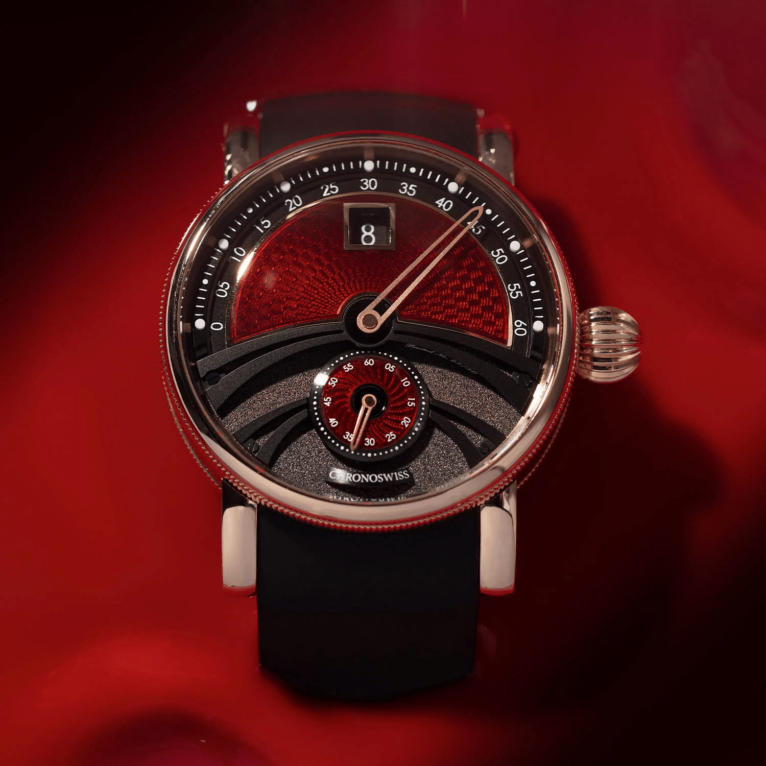 デルフィス ドラキュラ CH-1421.1E-BKRE｜CHRONOSWISS クロノスイス