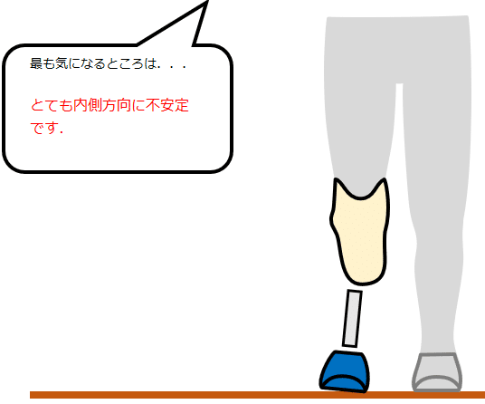 下腿義足：内側方向の不安定感3＜練習問題解説＞｜GAIT ASSIST