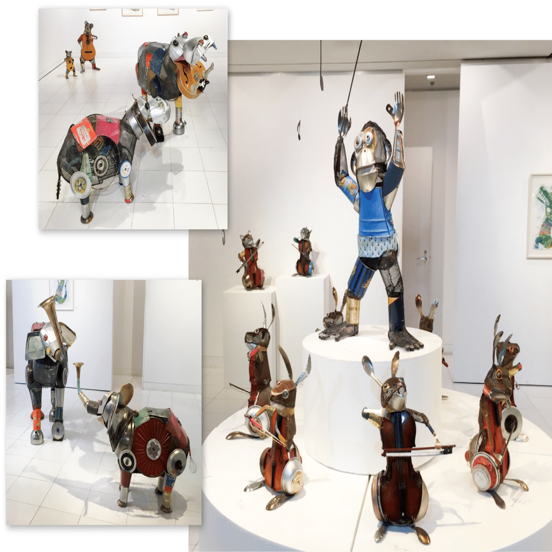 役割を終えた廃材を動物アートへと生まれ変わらせる／富田菜摘さん