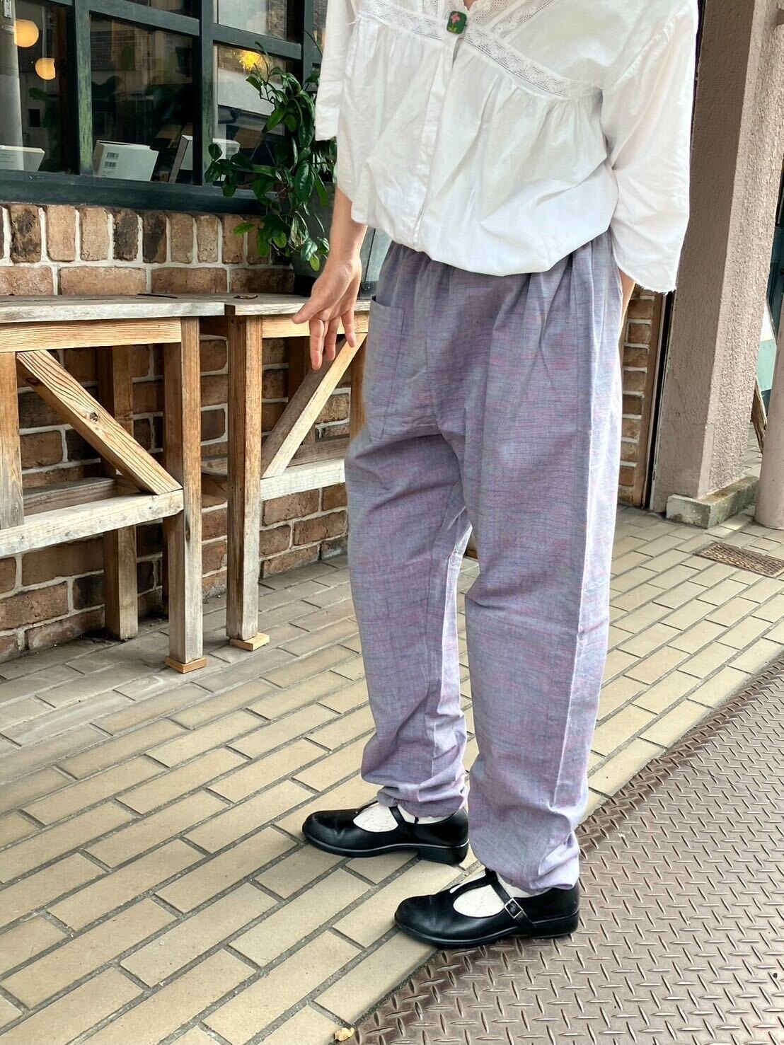 【花代】コットンリネン ピエロもんぺ & うなぎの寝床S寸 2着セット 花代】コットンリネン ピエロもんぺ & うなぎの寝床S寸 2着