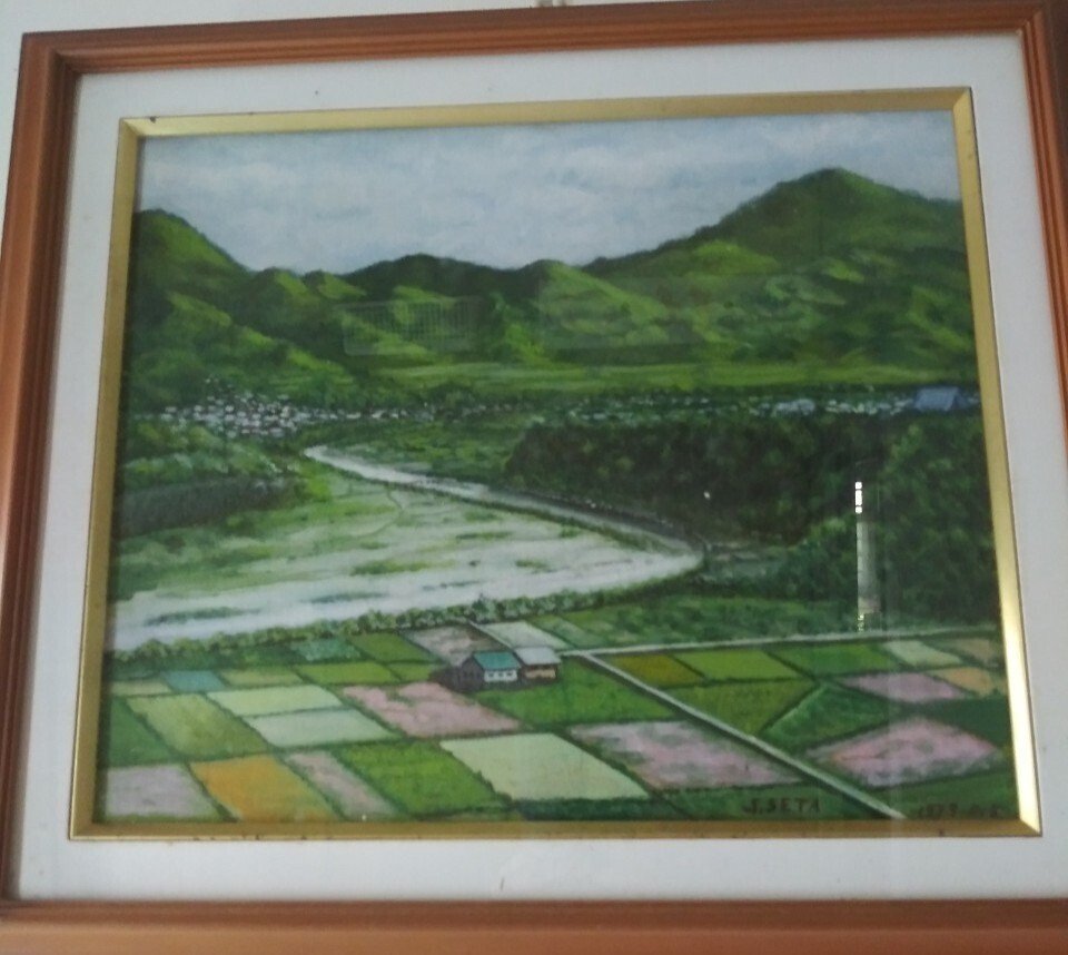 明治時代から祖父の家にあった油絵 明治時代から祖父の家にあった油絵