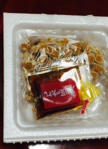 なめ茸にちょい足しする納豆