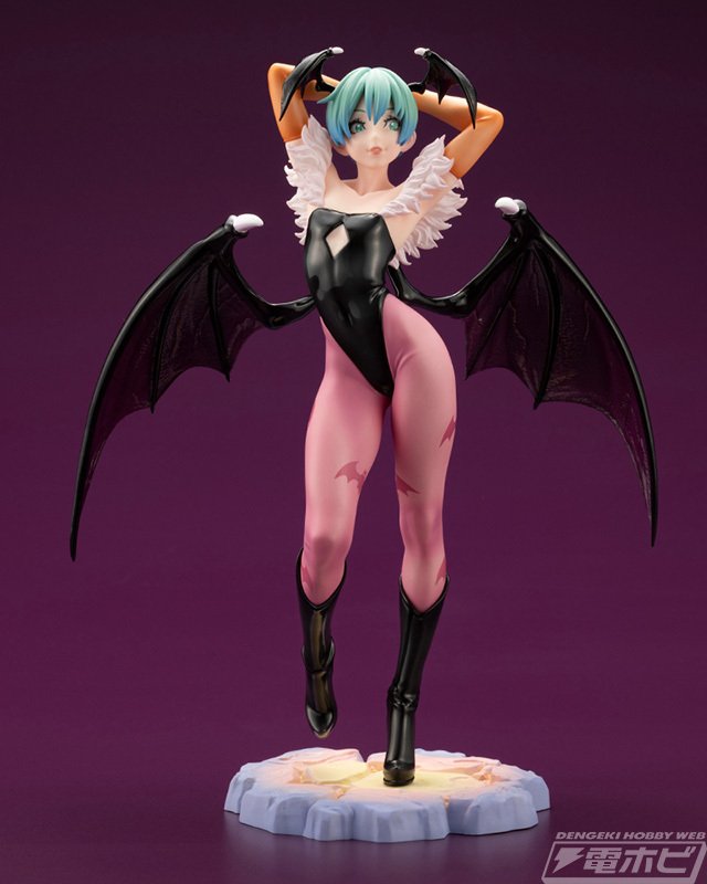 フィギュア「ヴァンパイア美少女 リリス」がモリガンのカラーリングで