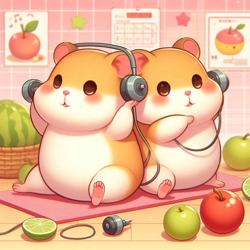 AIイラスト ハムちゃんの憂鬱｜笑わせるセールスマン