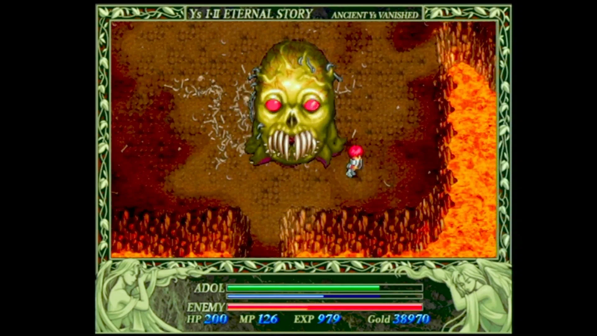 Ys II → Ys II Eternal/Chronicles+|1988年『Ys II』|ゲーム画面例(比較組 1)